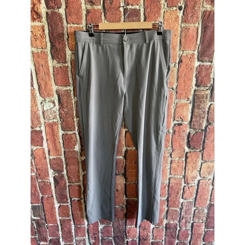 Hurley Mens Gray Athletic Chino Pants Size 32 x 34